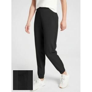Athleta Textured Brooklyn Jogger, Black SIZE 14T